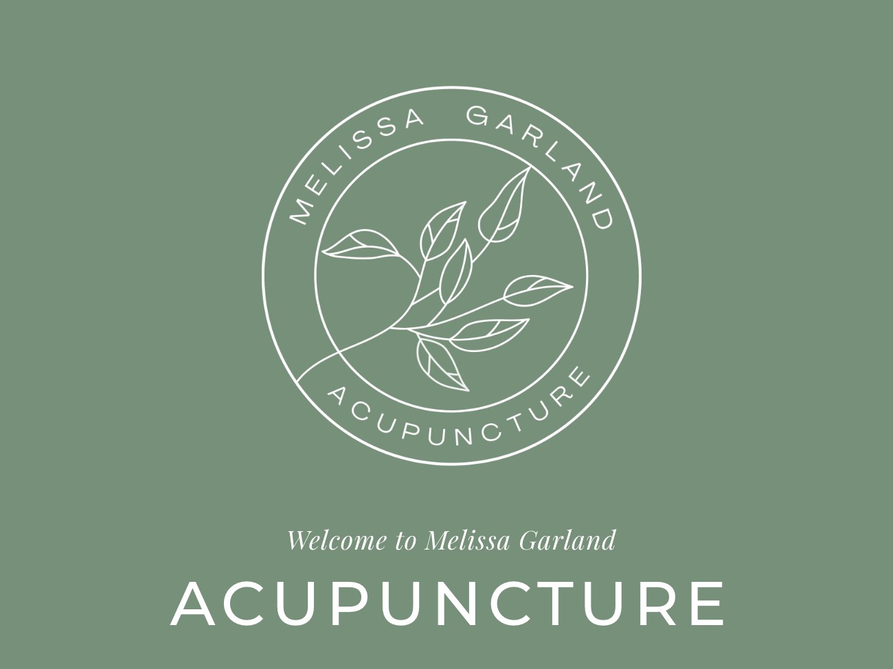 Homepage of the Melissa Garland Acupuncture website, a Surrey acupuncture clinic
